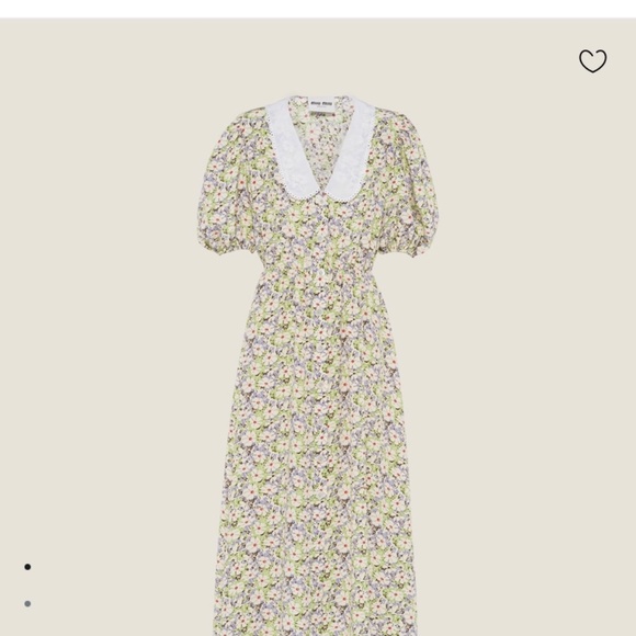 ワンピース Miu Miu Printed Silk Dress Miu miu printed silk dress